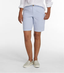 L.L.BeanWomen's Comfort Stretch Shorts, Seersucker Bermudas 9"