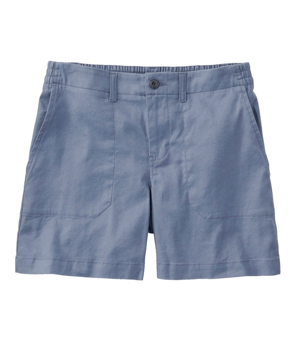 L.L.BeanWomen's Comfort Stretch Cotton/Linen Shorts, High-Rise 7"