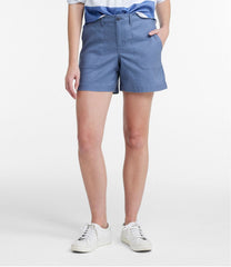 L.L.BeanWomen's Comfort Stretch Cotton/Linen Shorts, High-Rise 7"