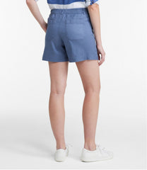 L.L.BeanWomen's Comfort Stretch Cotton/Linen Shorts, High-Rise 7"