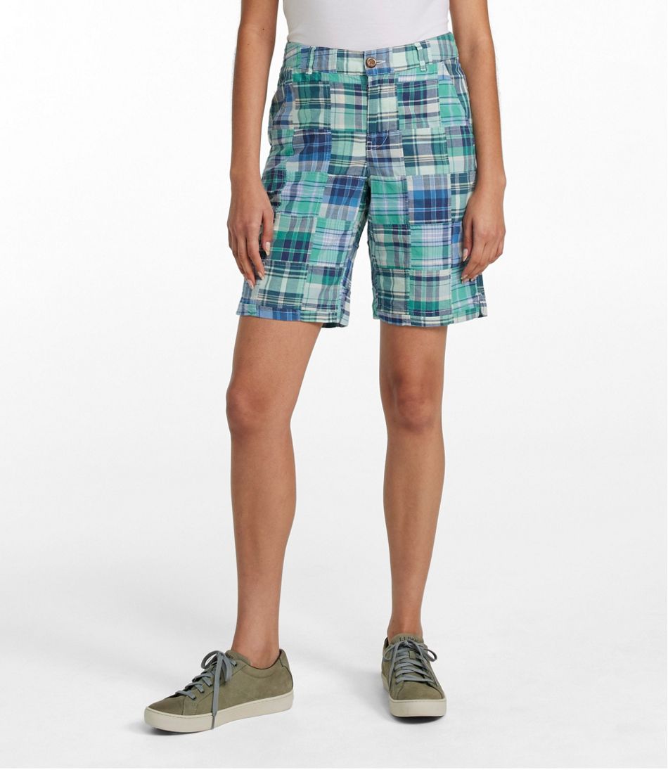 L.L.BeanWomen's Comfort Shorts, Patchwork Bermudas 9"