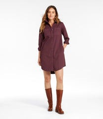 L.L.BeanWomen's L.L. Bean Heritage Washed Denim Shirt Dress, Garment-Dye