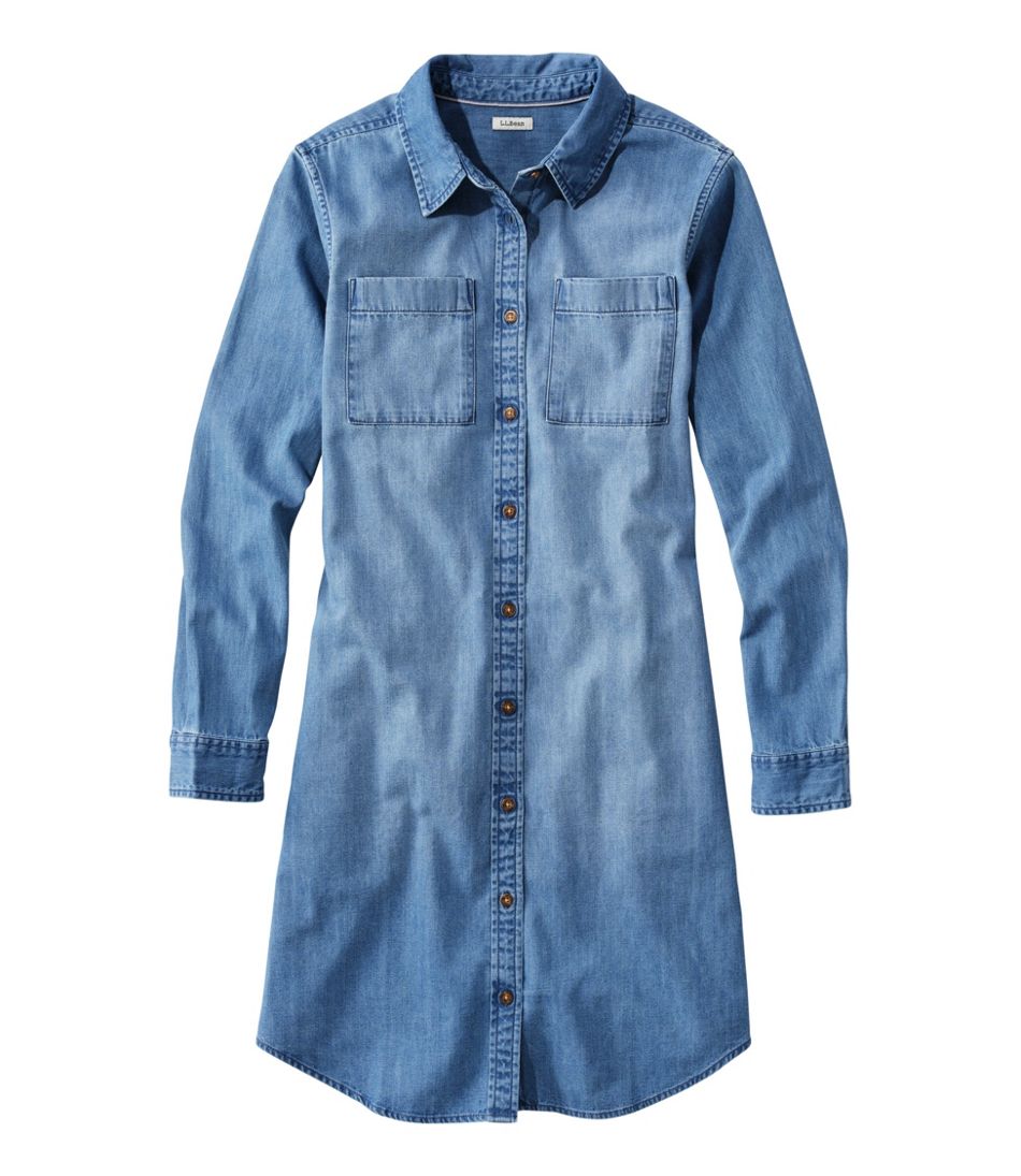 L.L.BeanWomen's L.L. Bean Heritage Washed Denim Shirt Dress