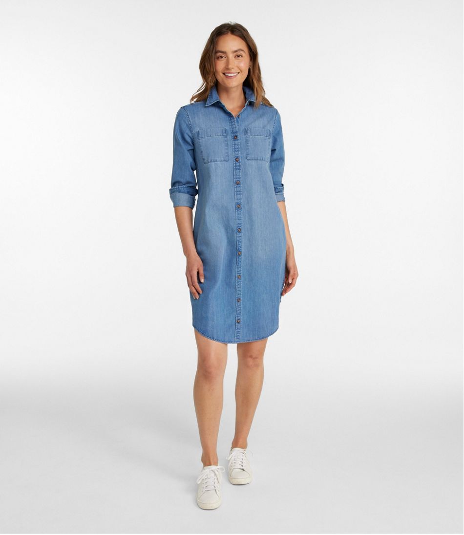 L.L.BeanWomen's L.L. Bean Heritage Washed Denim Shirt Dress