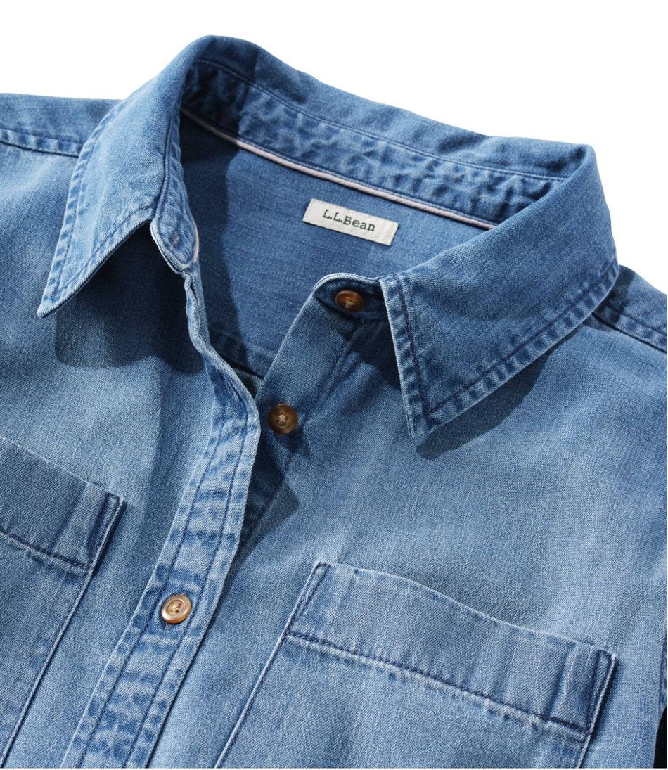 L.L.BeanWomen's L.L. Bean Heritage Washed Denim Shirt Dress