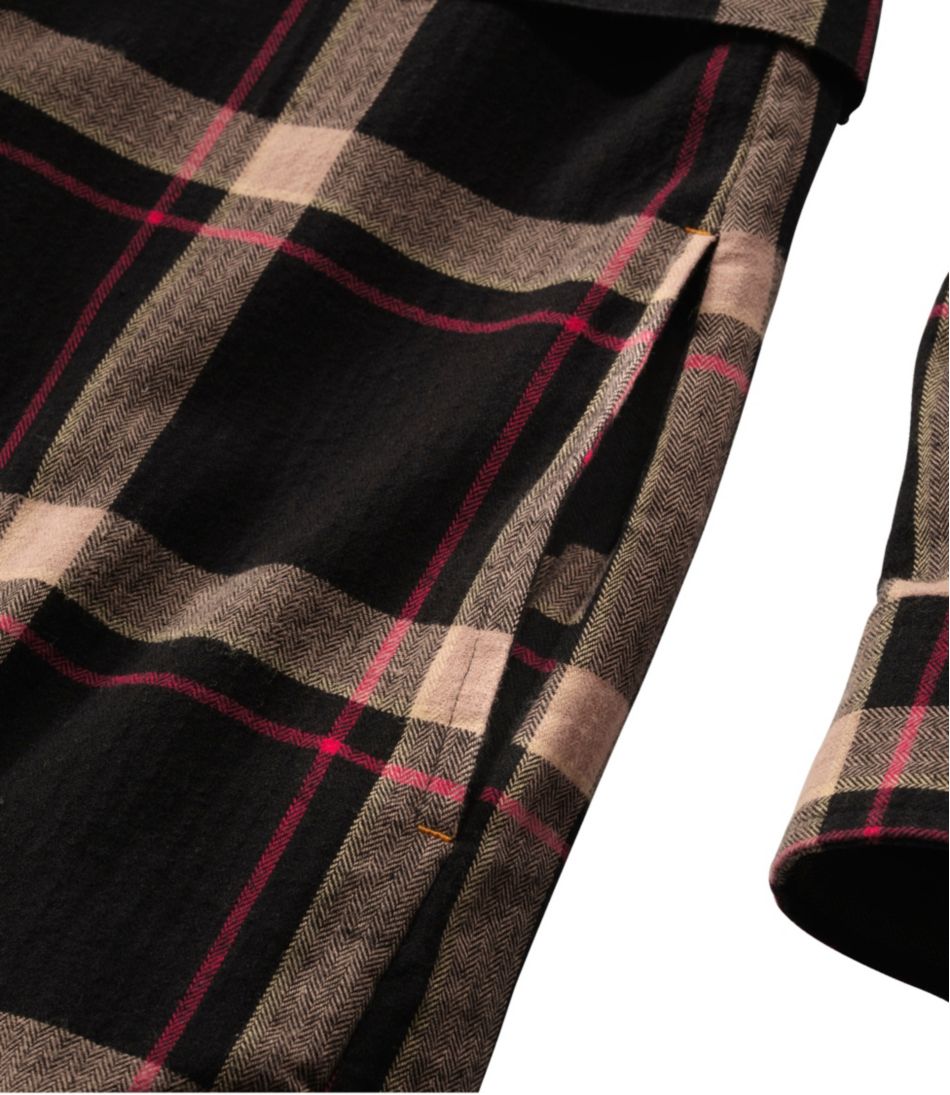 L.L.BeanWomen's Signature Camp Flannel Shirt Dress, Button-Front
