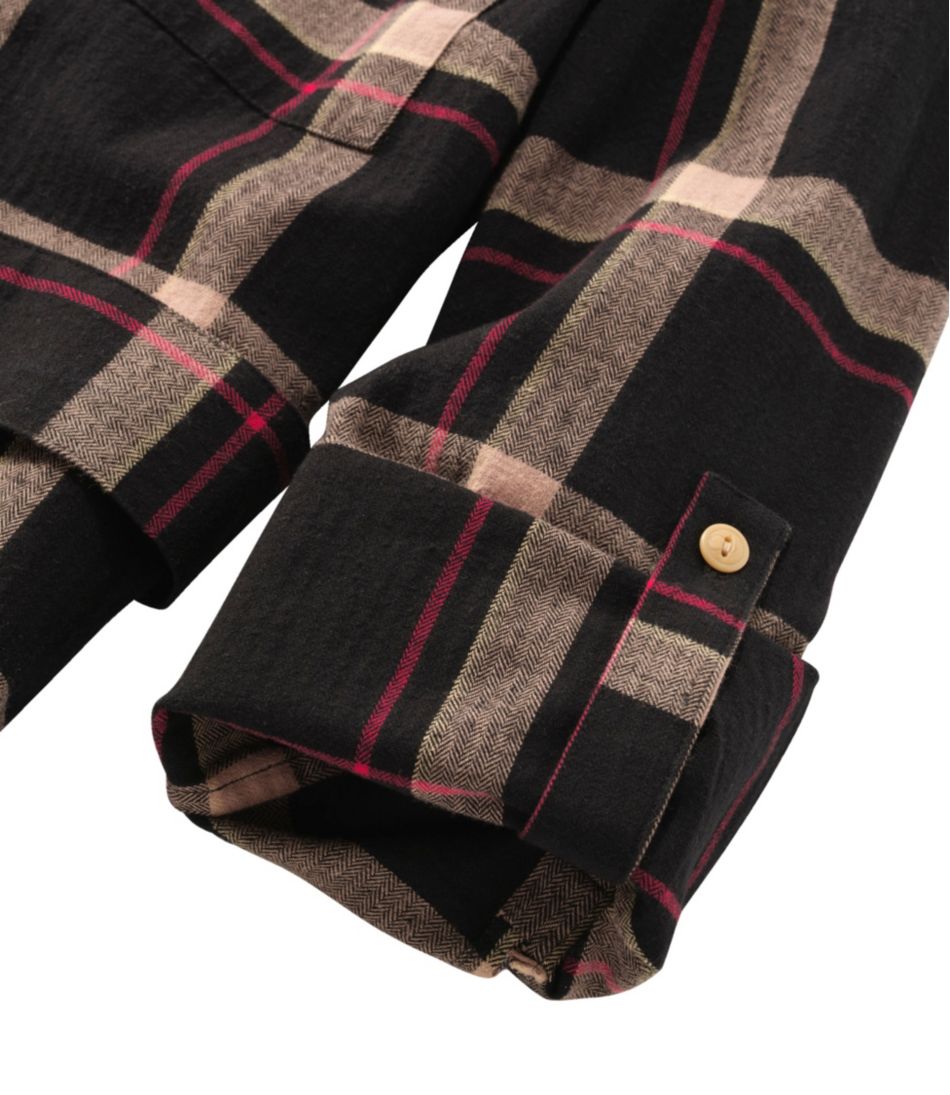 L.L.BeanWomen's Signature Camp Flannel Shirt Dress, Button-Front