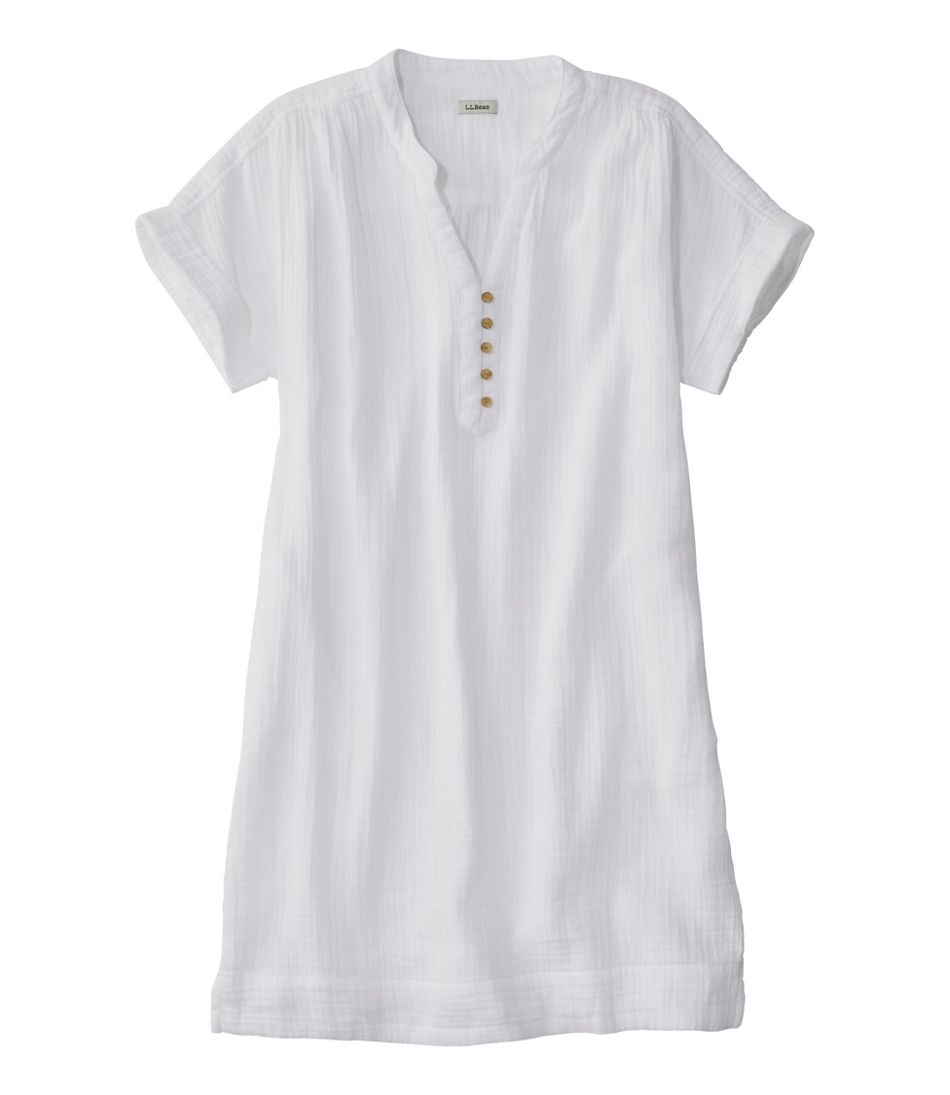 L.L.BeanWomen's Cloud Gauze Short-Sleeve Shift Dress