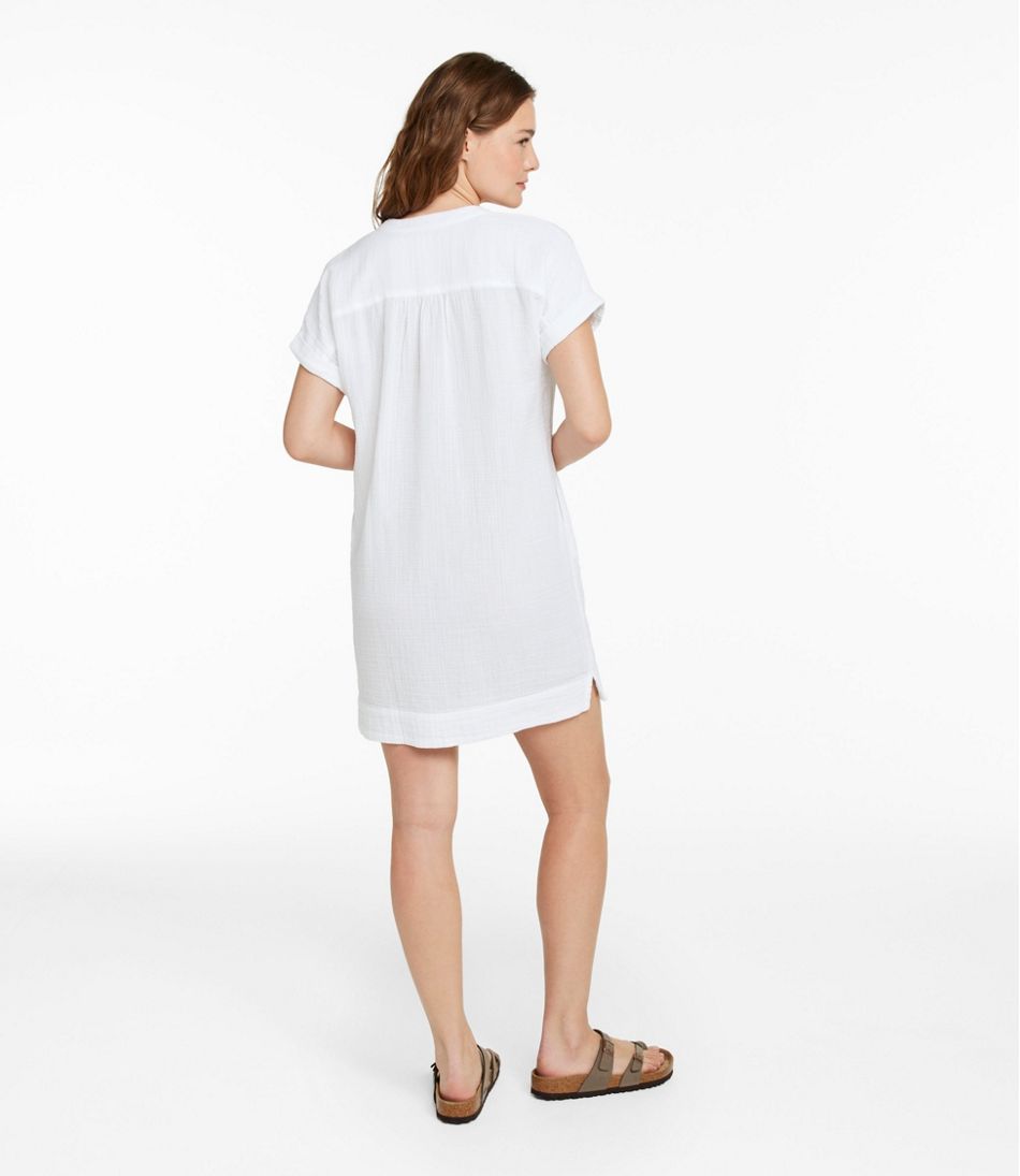 L.L.BeanWomen's Cloud Gauze Short-Sleeve Shift Dress