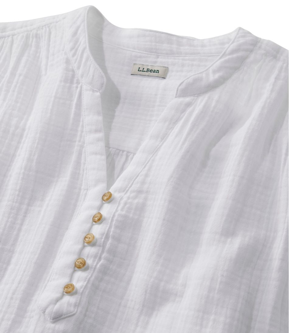 L.L.BeanWomen's Cloud Gauze Short-Sleeve Shift Dress