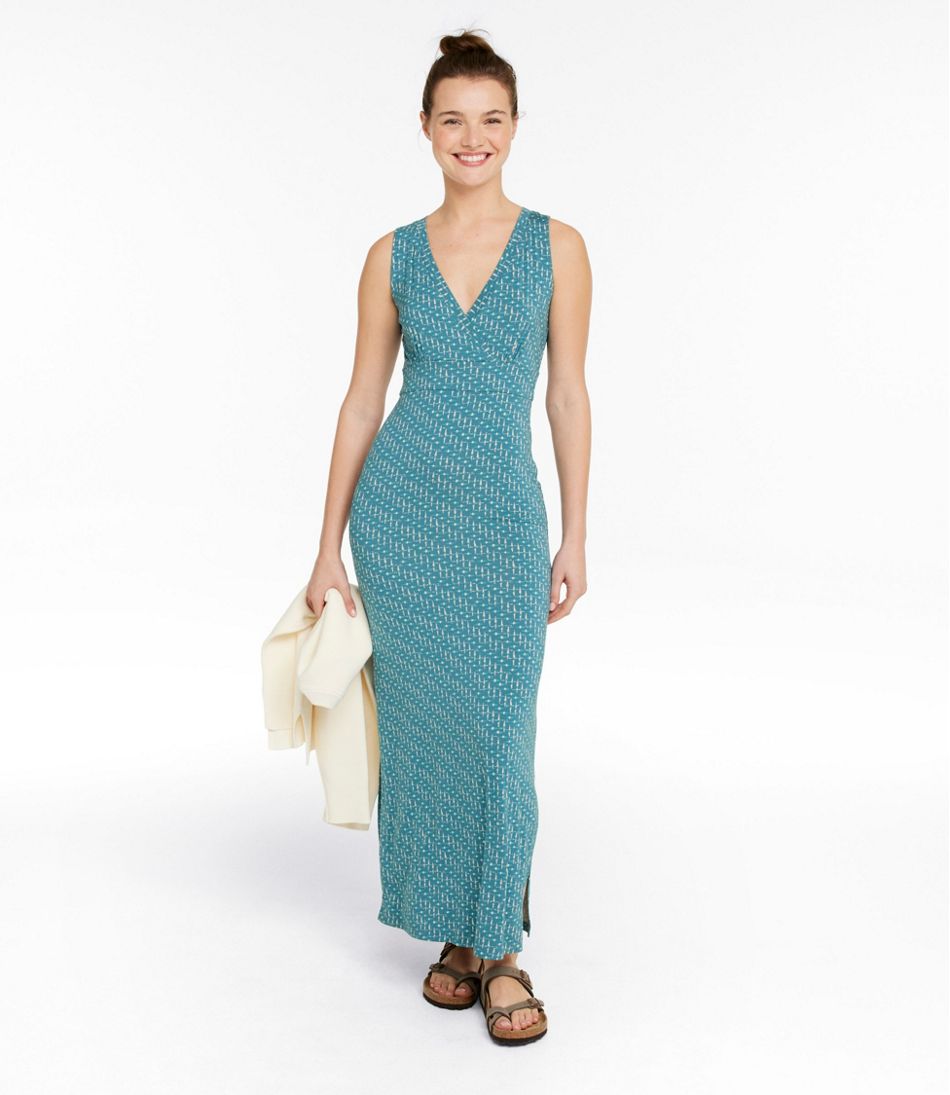 L.L.BeanWomen's Summer Knit Maxi Dress, Print