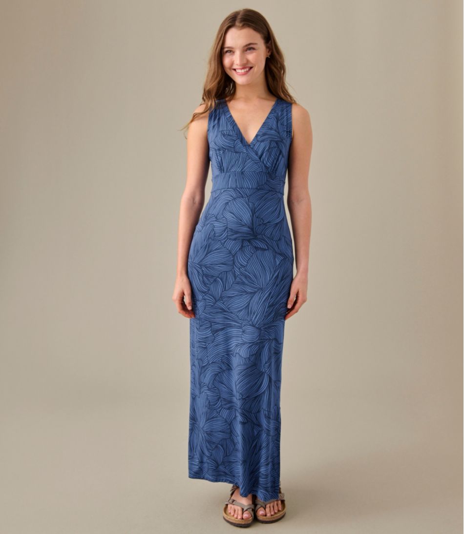 L.L.BeanWomen's Summer Knit Maxi Dress, Print