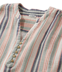 L.L.BeanWomen's Cloud Gauze Short-Sleeve Shift Dress, Stripe