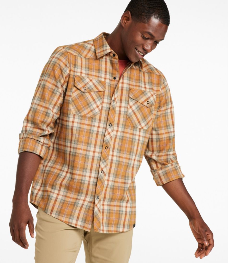 L.L.BeanMen's Katahdin Performance Flannel Shirt, Slightly Fitted