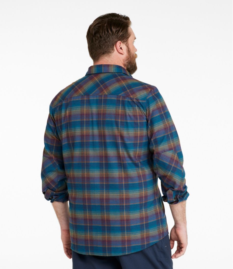 L.L.BeanMen's Katahdin Performance Flannel Shirt, Slightly Fitted