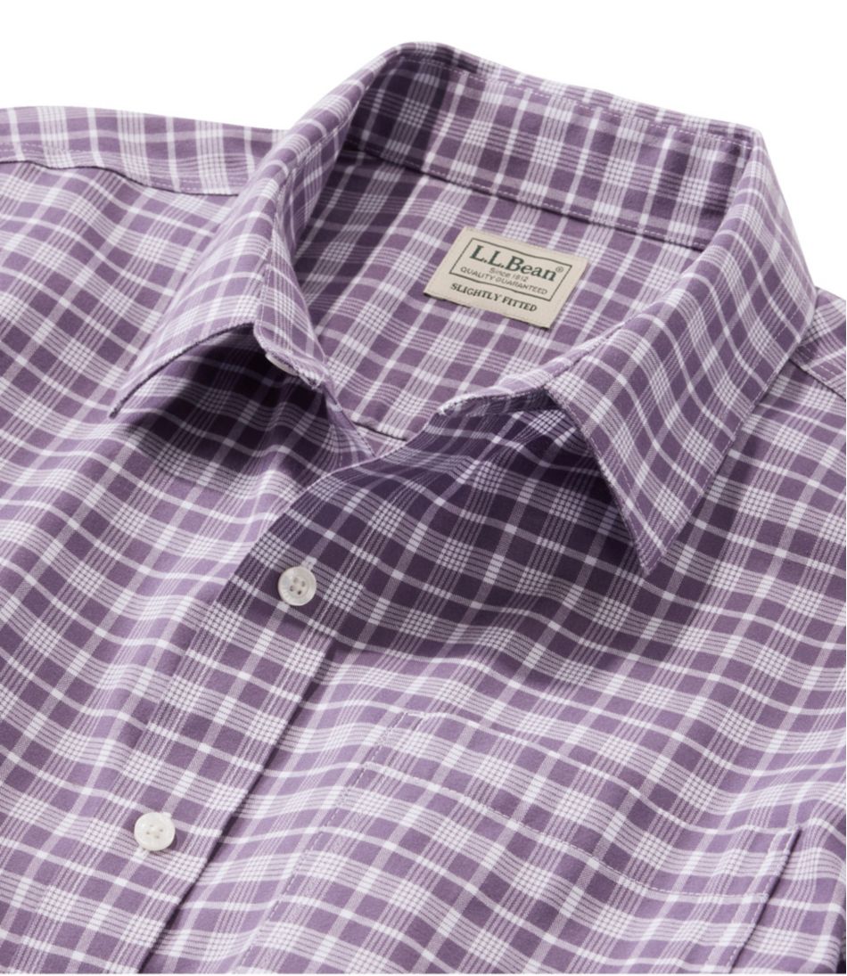 L.L.BeanMen's Wrinkle-Free Ultrasoft Brushed Cotton Shirt, Long-Sleeve, Slightly Fitted Untucked Fit