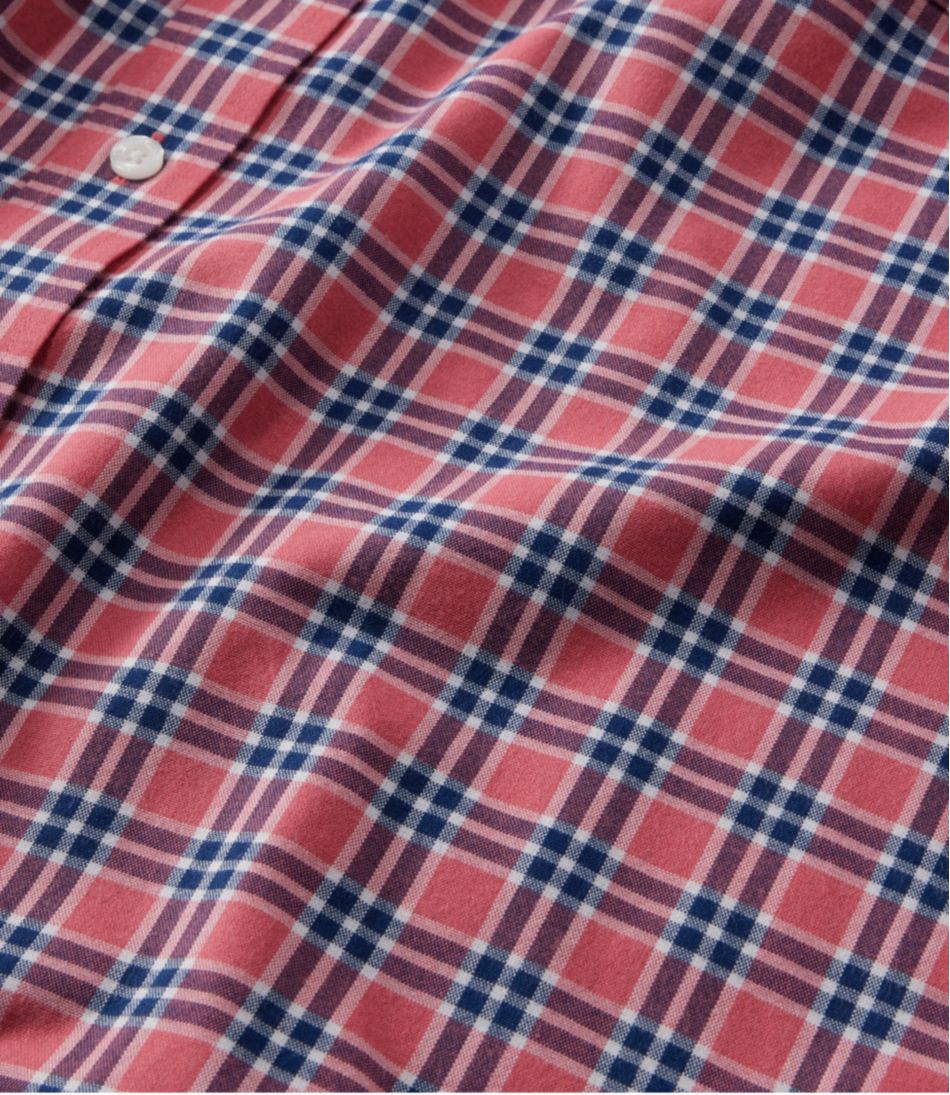 L.L.BeanMen's Wrinkle-Free Ultrasoft Brushed Cotton Shirt, Long-Sleeve, Slightly Fitted Untucked Fit