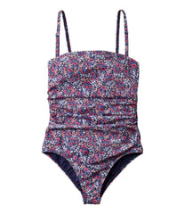 L.L.BeanWomen's Coastal Essentials Swimwear, Bandeau Tanksuit Print