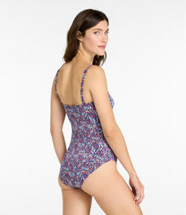 L.L.BeanWomen's Coastal Essentials Swimwear, Bandeau Tanksuit Print