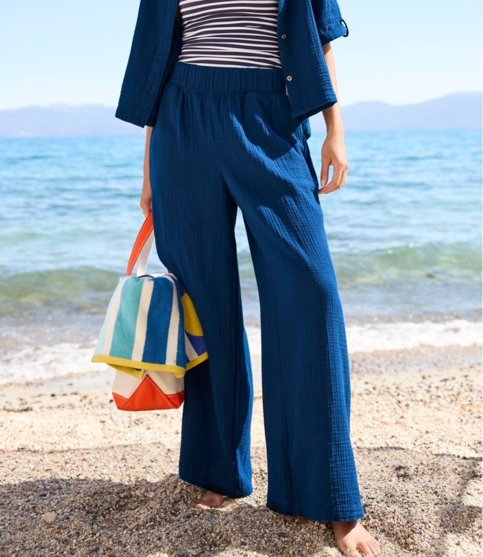 L.L.BeanWomen's Cloud Gauze Wide-Leg Pants