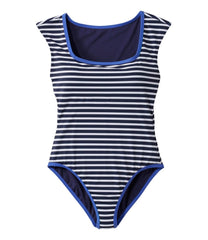 L.L.BeanWomen's Coastal Essentials Swimwear, Squareneck Tanksuit Print