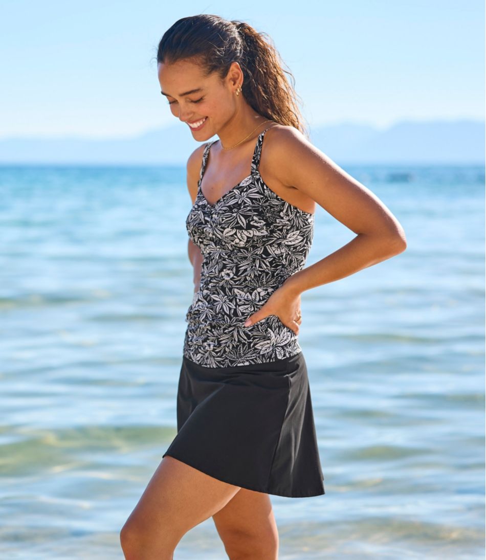 L.L.BeanWomen's Shaping Swimwear, Tankini Top Print