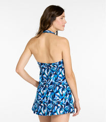 L.L.BeanWomen's Shaping Swimwear, Clasp Halter Dress Print