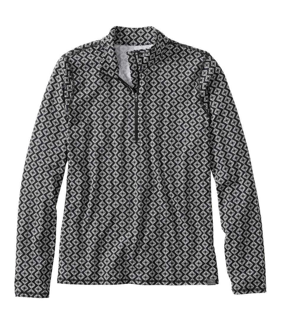 L.L.BeanWomen's SunSmart® UPF 50+ Sun Shirt, Quarter-Zip Print