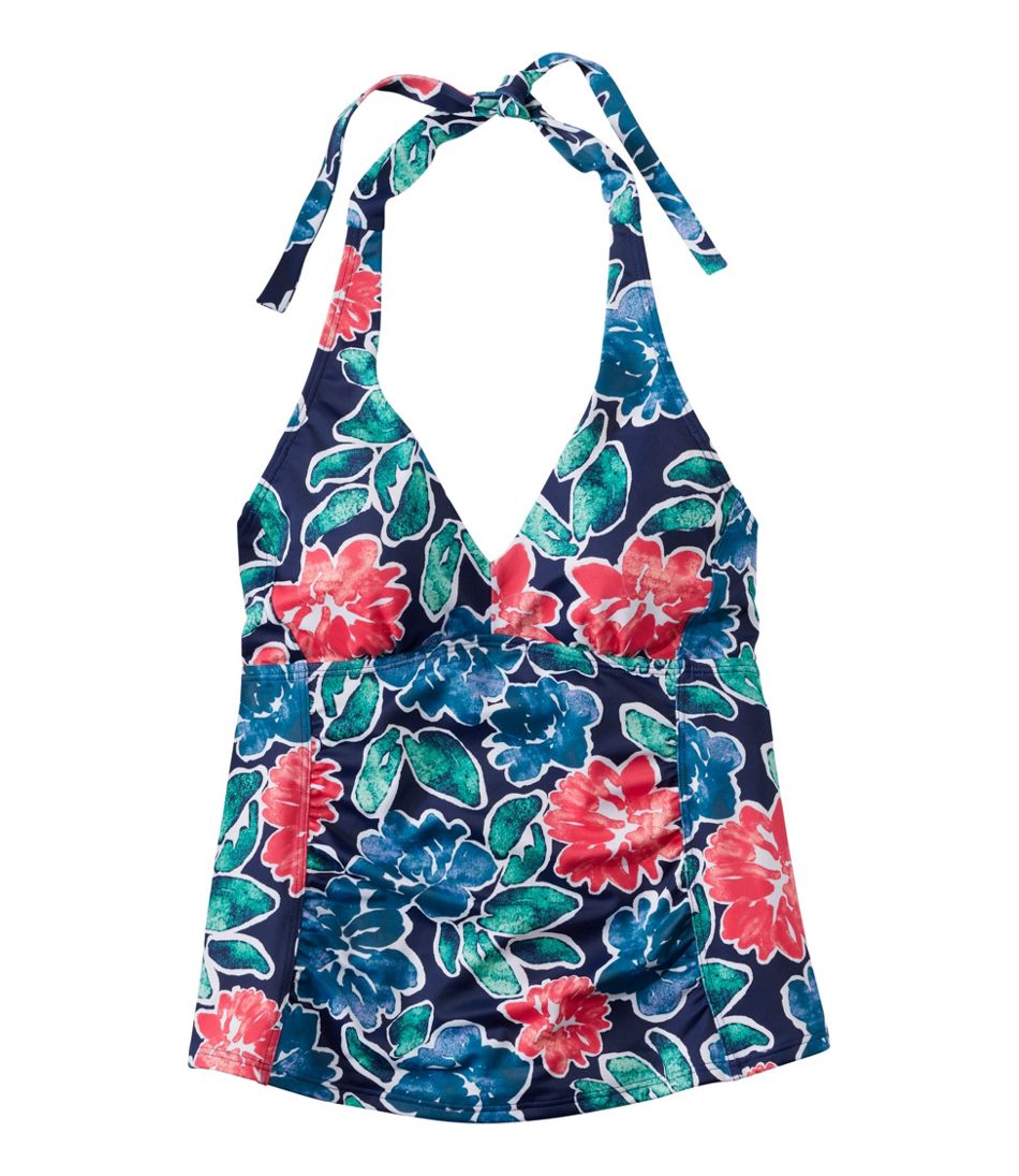 L.L.BeanWomen's BeanSport Swimwear, Halter Tankini Top Print