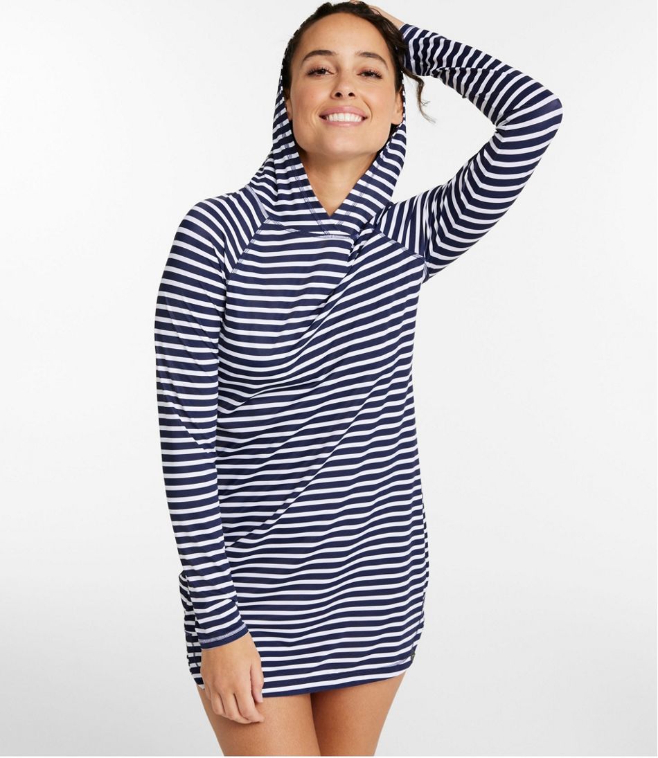 L.L.BeanWomen's SunSmart® UPF 50+ Sun Shirt, Hooded Tunic Print