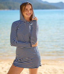 L.L.BeanWomen's SunSmart® UPF 50+ Sun Shirt, Hooded Tunic Print