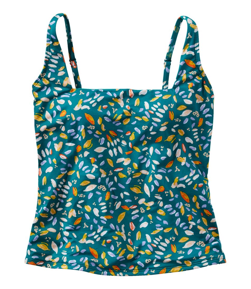 L.L.BeanWomen's New Currents Swimwear, Squareneck Tankini Top Print