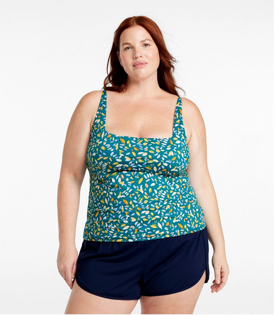 L.L.BeanWomen's New Currents Swimwear, Squareneck Tankini Top Print
