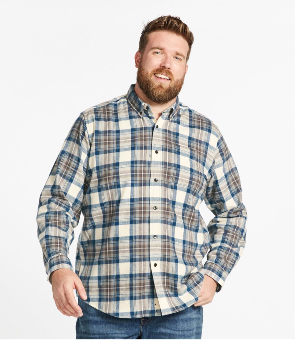 L.L.BeanMen's Scotch Plaid Flannel Shirt, Traditional Fit