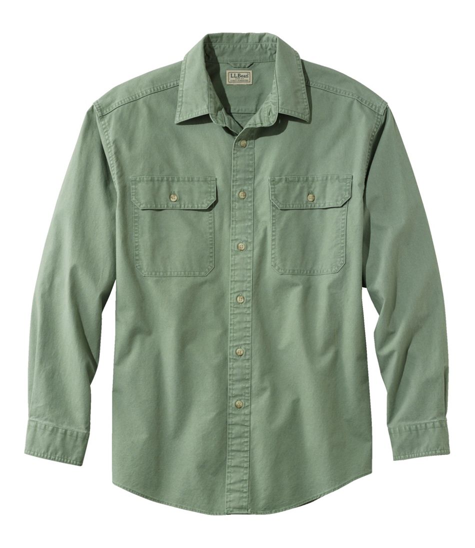 L.L.BeanMen's Sunwashed Canvas Shirt, Traditional Fit