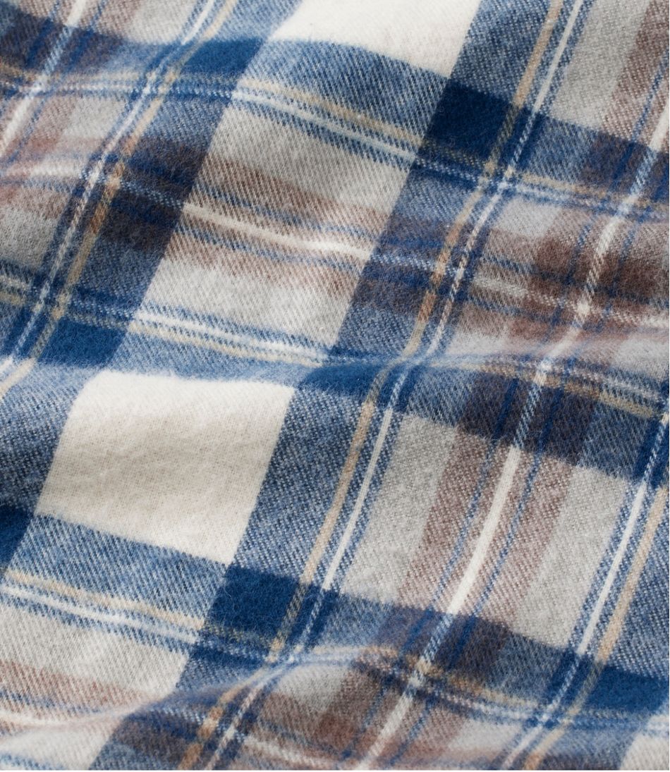 L.L.BeanMen's Scotch Plaid Flannel Shirt, Slightly Fitted