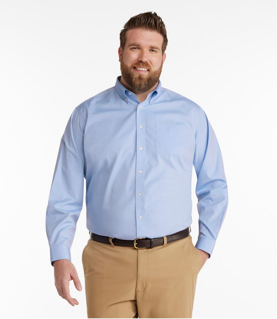 L.L.BeanMen's Wrinkle-Free Pinpoint Oxford Cloth Shirt, Traditional Fit