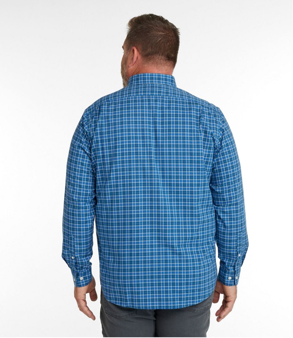 L.L.BeanMen's Wrinkle-Free Kennebunk Sport Shirt, Slightly Fitted Check