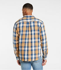 L.L.BeanMen's 1912 Field Flannel Shirt, Slightly Fitted Untucked Fit, Plaid