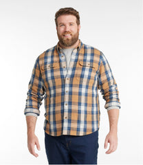 L.L.BeanMen's 1912 Field Flannel Shirt, Slightly Fitted Untucked Fit, Plaid