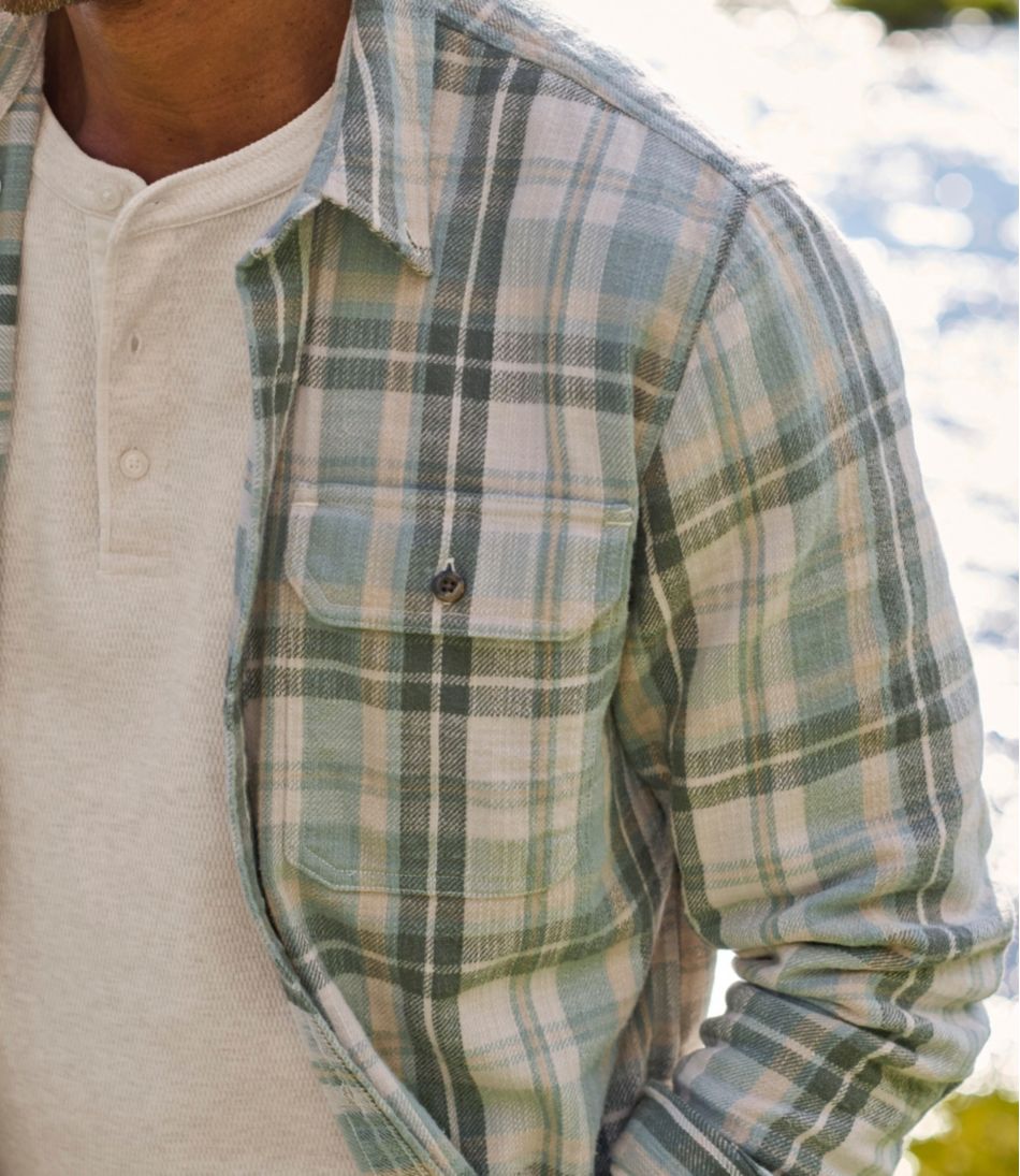 L.L.BeanMen's 1912 Field Flannel Shirt, Slightly Fitted Untucked Fit, Plaid