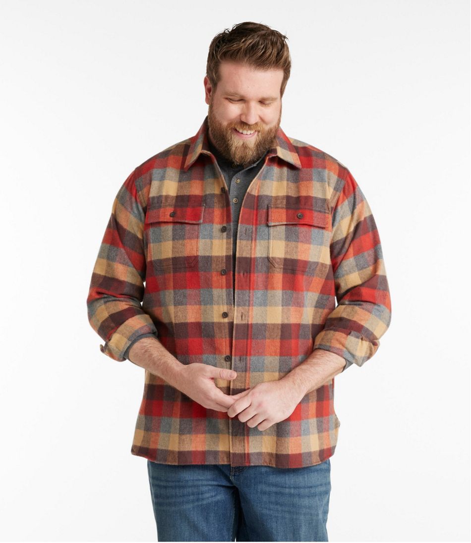 L.L.BeanMen's Chamois Shirt, Traditional Fit, Plaid