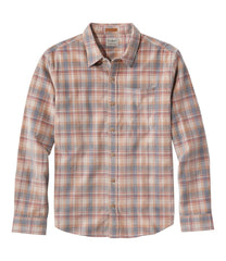 L.L.BeanMen's Sunwashed Corduroy Shirt, Slightly Fitted Untucked Fit, Plaid