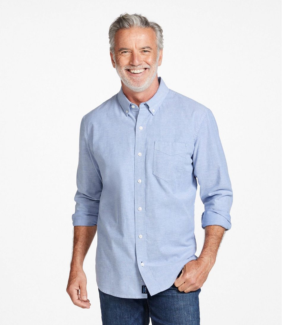 L.L.BeanMen's Comfort Stretch® Oxford Shirt, Traditional Untucked Fit