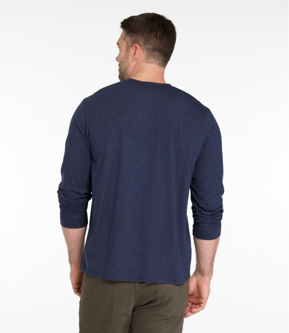 L.L.BeanMen's Comfort Stretch Performance® Pima Tee, Long-Sleeve Henley