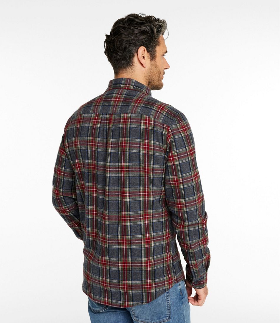 L.L.BeanMen's Scotch Plaid Flannel Shirt, Slim Fit