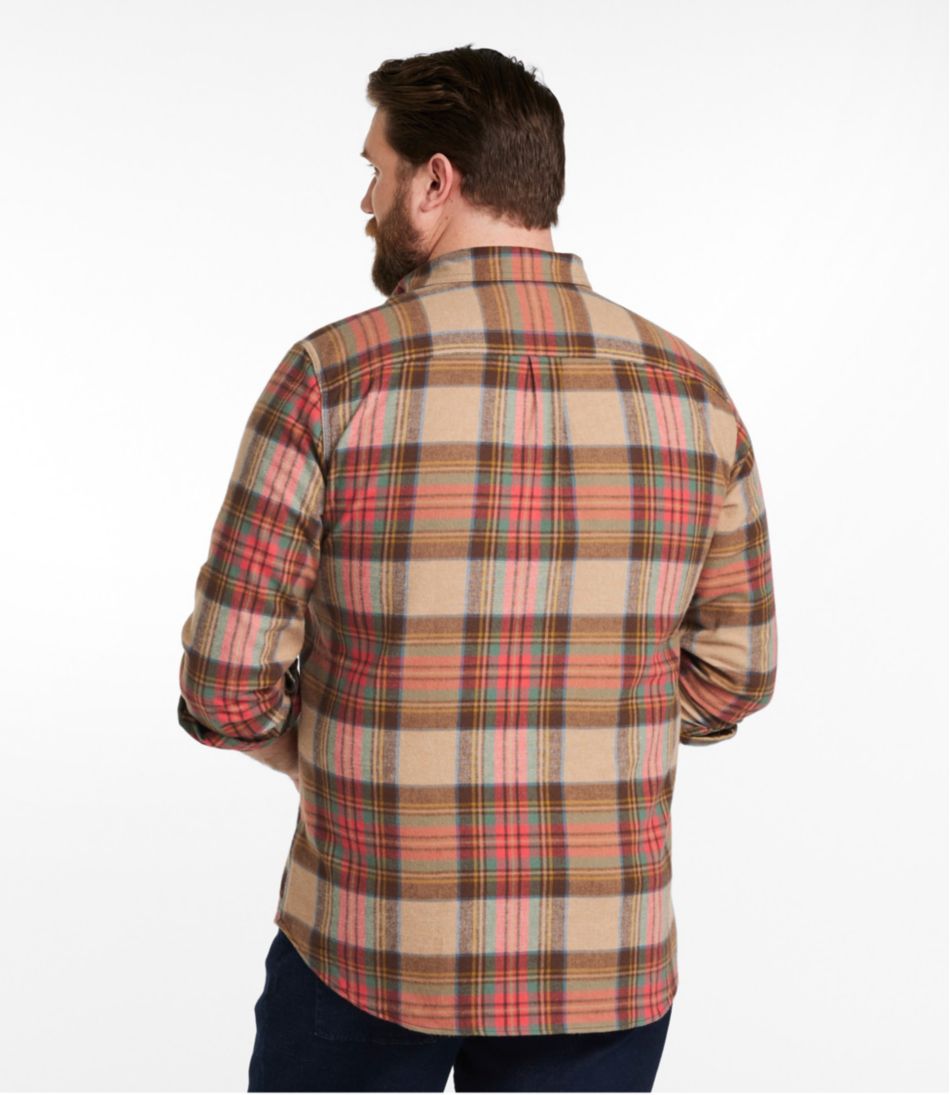 L.L.BeanMen's Scotch Plaid Flannel Shirt, Slim Fit
