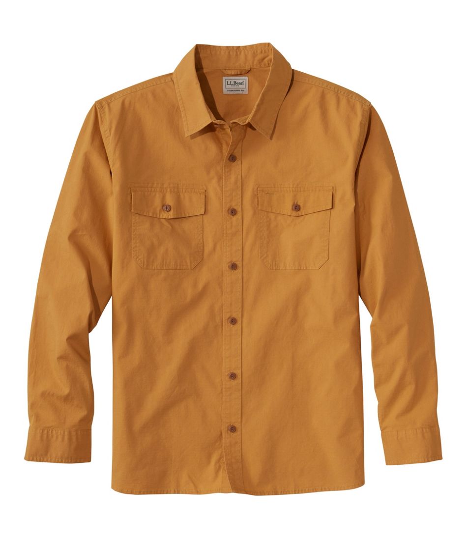 L.L.BeanMen's Riverton Ripstop Shirt, Long-Sleeve, Traditional Untucked Fit