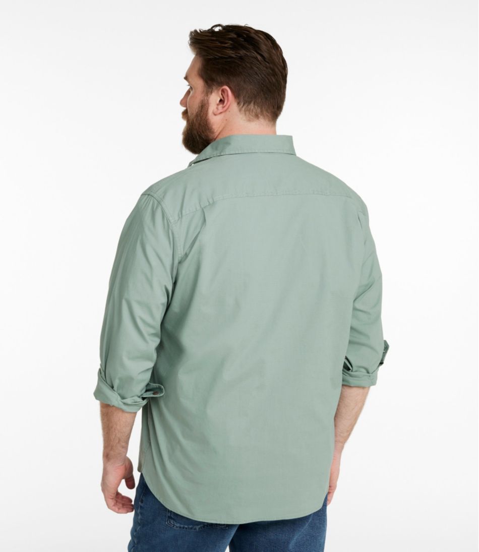 L.L.BeanMen's Riverton Ripstop Shirt, Long-Sleeve, Traditional Untucked Fit