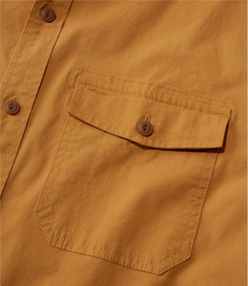 L.L.BeanMen's Riverton Ripstop Shirt, Long-Sleeve, Traditional Untucked Fit